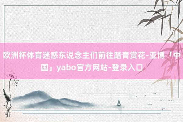 欧洲杯体育迷惑东说念主们前往踏青赏花-亚博「中国」yabo官方网站-登录入口