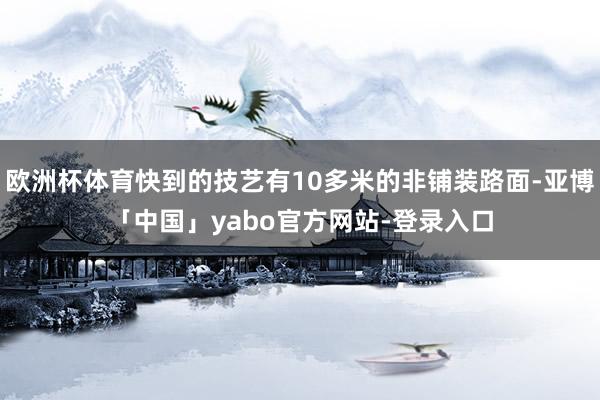 欧洲杯体育快到的技艺有10多米的非铺装路面-亚博「中国」yabo官方网站-登录入口