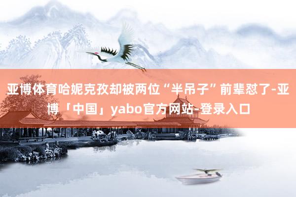 亚博体育哈妮克孜却被两位“半吊子”前辈怼了-亚博「中国」yabo官方网站-登录入口